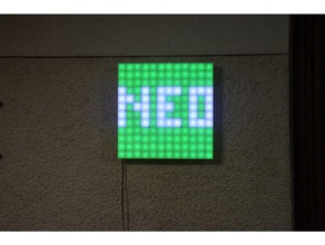 Rahmen neo-Bild-Projekt lernen led led-frame led-panel - leds led-Licht neopixel neopixels neopixel-matrix neopixel-strip 3d print model - Mito3D