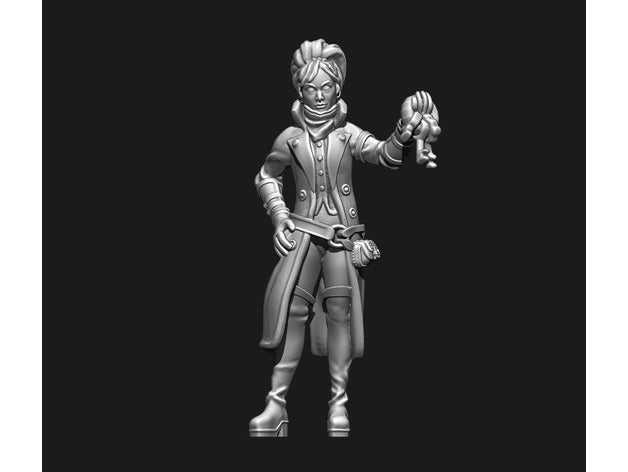 fantasy-weibliche Dieb Schurke remake 3d-drucken action-Figur Charakter display dnd Miniatur dungeons dragons fantasy weiblich Abbildung Mensch mini der Modell rogue statische statue - Strategie Strategie-Spiel 3D print model - Mito3D