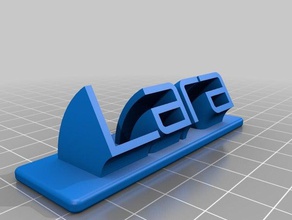 mi personalizados barrido de la placa con el nombre del remix oficina personalizado 3d print model - Mito3D