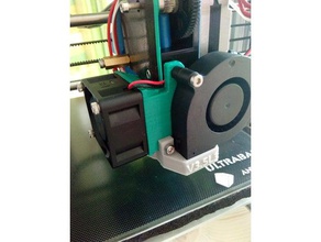 e3d v6 clone 40mm fan mount 3d printer parts e3dv6 hotend 3d print model - Mito3D