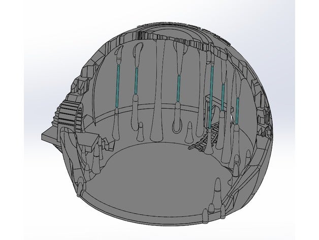 radice di una tana talpe inferi espansione token giochi gioco da tavolo burrow leder le root underworld 3D print model - Mito3D