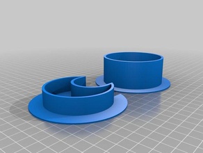 my customized desk cable cap 70 3d printing 3d print model - Mito3D