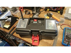 toolbox battery controller box conversion kit hyper tough tool holders & boxes esp32 robot 3d print model - Mito3D