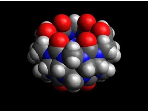cucurbit 6 uril Molekül Wissenschaft 3d print model - Mito3D