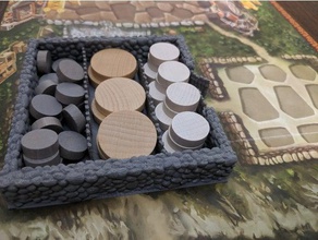 via appia board game rock tile holder games 3d print model - Mito3D