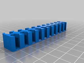 il mio personalizzato esagonale gambo po ' titolare - parametrico utensili & caselle su misura 3d print model - Mito3D
