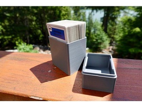 cuadro de jugar a las cartas - dos pisos juguetes y accesorios juego tarjetas jugando tarjeta la caja 3d print model - Mito3D