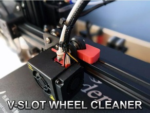 v-slot tekerlek temizleyici 3d yazıcı aksesuarları aksesuar temiz ender 3 5 vslot 3d print model - Mito3D