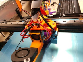 chimera carriage mg12 linear rail 3d printer parts 3d print model - Mito3D
