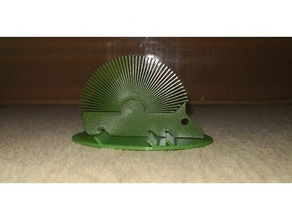 hedgehog lawn animals business card holder grass 3d print model - Mito3D