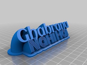 kehren Typenschild ghabrana nahi hai Schilder & logos kundengebundene 3d print model - Mito3D