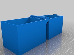 bisagra de la caja pestillo algo paramétrico imprimible una sola pieza La impresión en 3d las pruebas personalizado 3d print model - Mito3D
