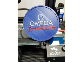 omega speedmaster modelo de relógio exibição dados adereços 3d print model - Mito3D