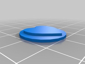cuore moneta per la matematica 3d print model - Mito3D