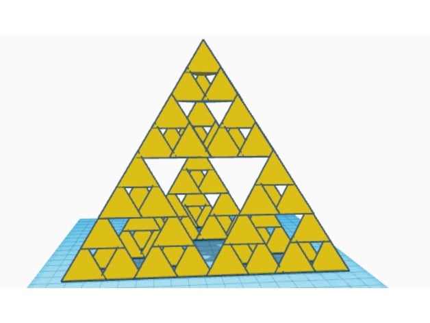 lvl3 sierpinsky piramit matematik tetrahedron 3D print model - Mito3D