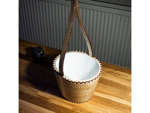 hanging plant pot laser cut household flowerpot flower lasercut 3d print model - Mito3D
