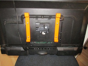 piccolo monitor tv montaggio a parete lcd per il supporto del televisione 3d print model - Mito3D