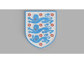 england football crest signs & logos 3d print model - Mito3D
