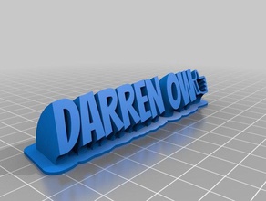 darren 0w office customized 3d print model - Mito3D