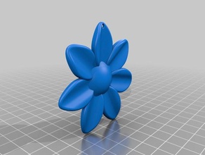 Blume Ohrringe 3d print model - Mito3D