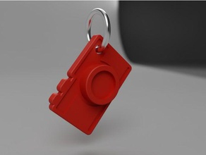 camera keychain keychains accessories brelok key keyring label tag 3d print model - Mito3D