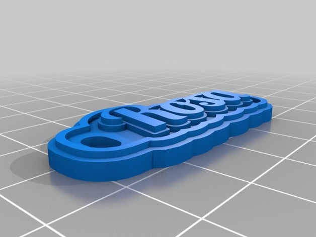 rosa i portachiavi su misura 3D print model - Mito3D