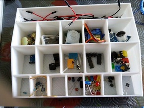 arduino kit electronic component organizer electronics 3d print model - Mito3D