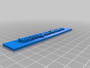 my customized nameplatetemp signs & logos 3d print model - Mito3D