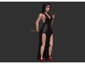 black widow people erotic evil girl killer sexy woman 3d print model - Mito3D