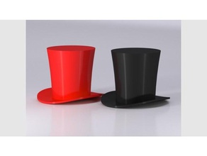 top hat cylinder fashion 3d print model - Mito3D