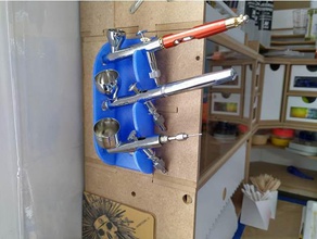 magnetico verticale del supporto dell'aerografo hobby aerografo il stand pittura in miniatura modello di 3d print model - Mito3D