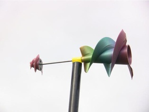 Roman wind spinner outdoor & Garten kinetische Kunst wind-spinner Windmühle 3d print model - Mito3D