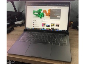 macbook air 2019 support computer created freecad stand 3d print model - Mito3D