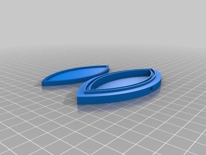 blue mesa 3 decoración personalizado 3d print model - Mito3D