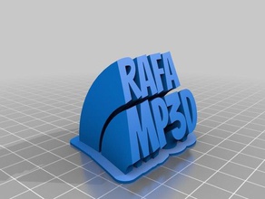 rafa mp3d de la oficina personalizado 3d print model - Mito3D
