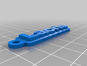 özelleştirilebilir Anahtarlık özelleştirilmiş 3d print model - Mito3D