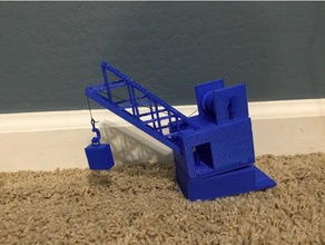 working construction crane toys 3d print model - Mito3D