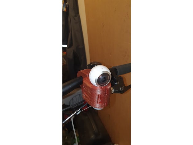 gear 360 kamera halter f rs fahrrad de la caméra fahrradhalterung samsung 3D print model - Mito3D