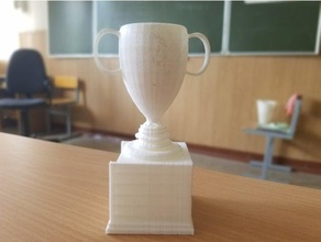 troféu A impressão 3d taça prêmio a escola ganhar vencedor 3d print model - Mito3D