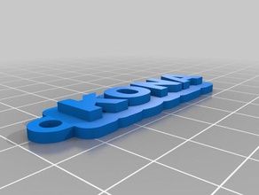 kona Schlüsselanhänger kundengebundene 3d print model - Mito3D