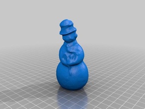 3d scann old outdoor snowman printing 3d print model - Mito3D