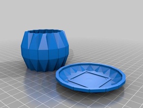 pot 3d avec coupelle 3d-drucken 3d print model - Mito3D
