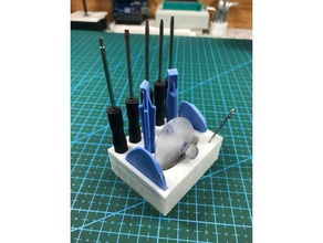 mini tornavida tutucu electronics clock miniature screw screwdriver holder 3d print model - Mito3D