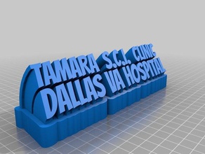 tamara sci cinic office personalizado 3d print model - Mito3D