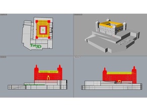 l'alcazar de tolède bâtiments et structures 3d print model - Mito3D