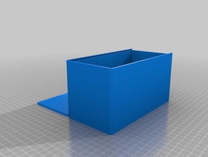 my customized parametric box sliding lid 18cm 90cm tool holders & boxes 3d print model - Mito3D