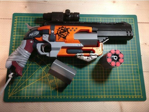 break-Aktion rotor spiralized Zylinder nerf hammershot 8-shot mod Spielzeug & Spiele 3d print model - Mito3D