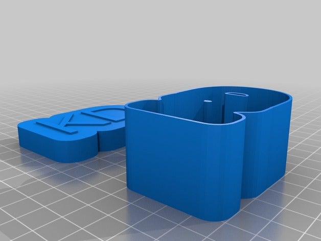 kd casella di testo giochi e giocattoli su misura 3D print model - Mito3D