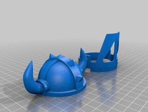 casco vichingo La stampa 3d 3d print model - Mito3D