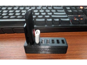 flash drive holder yubikey slot gadgets usb 3d print model - Mito3D